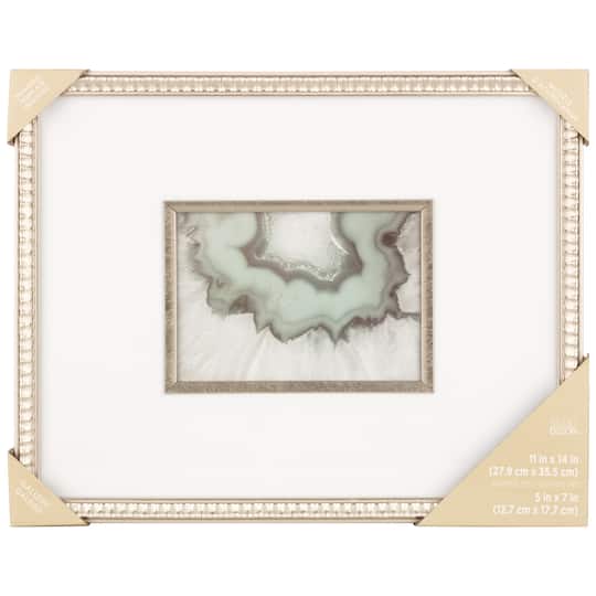 Gallery Metallic Gold Scalloped Frame with Mat by Studio Décor